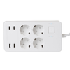 Home NV 4 WIFI smart elosztó, 1,5 m, H05VV-F 3G1,5 mm2 kábel, 4 földelt aljzat, 4 USB aljzat, max.3680W, Tuya alkalmazás kompatibilis, WiFi-s - 0. kép