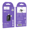 HOCO adapter OTG 2in1 Type C (férfi) / Lightning (férfi) USB A (női) UA31F fekete - 4. kép