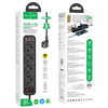 HOCO elosztó 1 aljzat + USB A + 3 x Type C PD QC3.0 3A 67W NS9 2 m fekete - 2. kép
