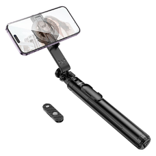 HOCO mágneses selfie bot vezeték nélküli távirányítóval és állvánnyal K25 fekete
