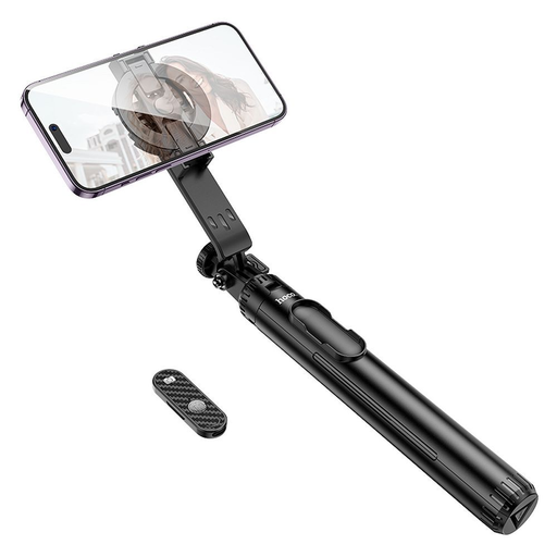 HOCO mágneses selfie bot vezeték nélküli távirányítóval és állvánnyal K25 fekete
