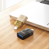 HOCO adapter OTG Lightning (férfi) - USB A (női) UA36 fekete átlátszó, - 3. kép