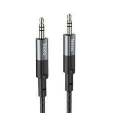 HOCO kábel AUX Jack 3,5 mm (férfi) Jack 3,5 mm (férfi) UPA23 1 m fém szürke
