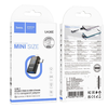 HOCO adapter OTG 2in1 Lightning (férfi) / Type C (férfi) USB A (női) csatlakozóhoz UA36E fekete - 3. kép