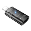 HOCO adapter OTG Lightning (férfi) to Type C (női) UA36A átlátszó fekete - 1. kép