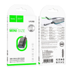HOCO adapter OTG Type C (férfi) USB A (női) UA36B átlátszó fekete - 3. kép