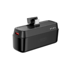 XO powerbank mini PR244 20W 5000 mAh USB-C csatlakozóval fekete