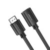 HOCO HDMI kábel (male) to HDMI (female) 4K/60Hz US13 2 m fekete - 1. kép