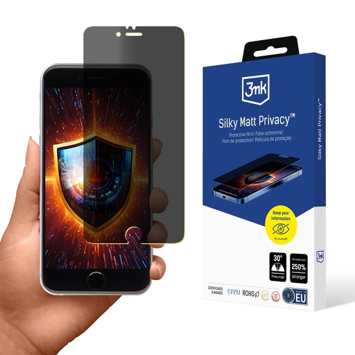 3mk Silky Matt Privacy matt privát üvegfólia Apple iPhone 6-ra üvegfólia 3mk Silky Matt Privacy matt privát üvegfólia Apple iPhone 6-ra üvegfólia