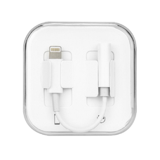 Adapter AUX Lightning (férfi) - Jack 3,5 mm (női) BOX fehér