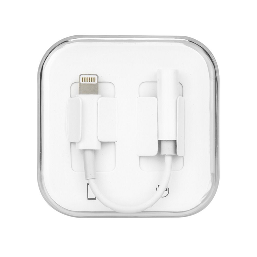 Adapter AUX Lightning (férfi) - Jack 3,5 mm (női) BOX fehér