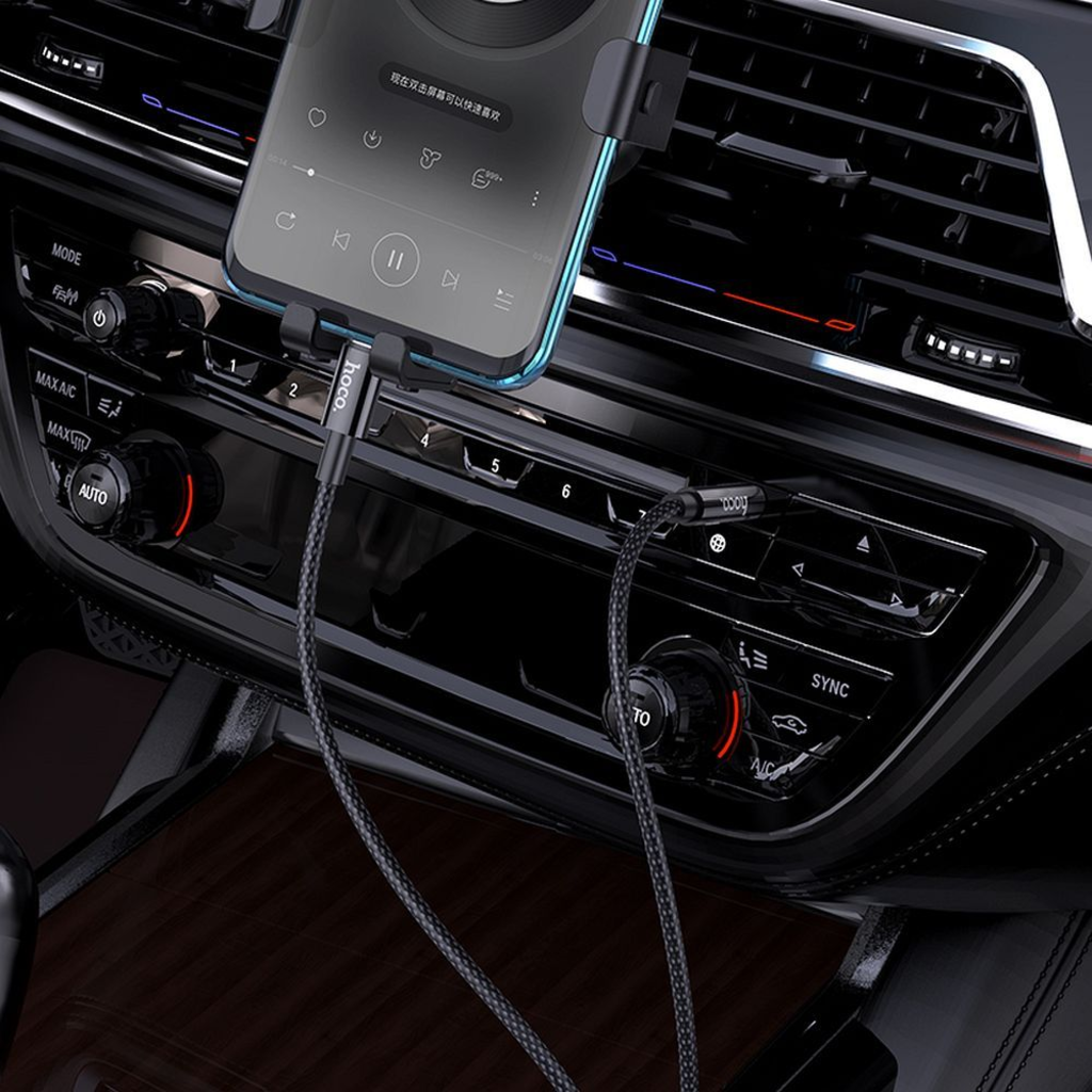 HOCO kábel AUX Jack 3,5 mm - Type C UPA19 1 m fekete - 3