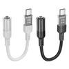 HOCO adapter AUX Type C 3,5 mm Jack-hoz LS37 0,15 m átlátszó szürke - 1. kép