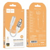 HOCO adapter AUX Type C 3,5 mm Jack-hoz LS37 0,15 m átlátszó szürke - 3. kép