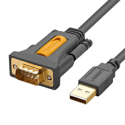 USB - DB9 RS-232 kábel Ugreen CR104, 2m (fekete)