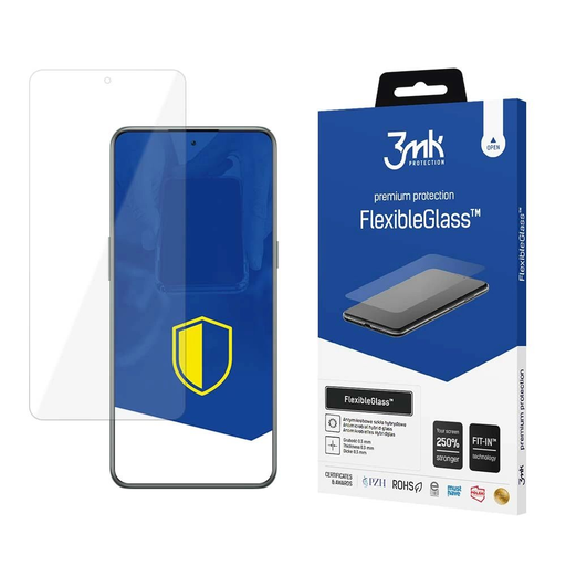 3mk FlexibleGlass™ hibrid üvegfólia OnePlus 10T-re üvegfólia 3mk FlexibleGlass™ hibrid üvegfólia OnePlus 10T-re üvegfólia