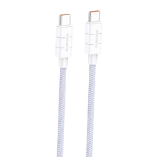Kábel USB-C to USB-C Foneng XS02 60W, 1,2m (lila)