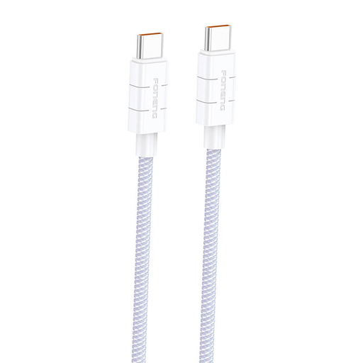 Kábel USB-C to USB-C Foneng XS02 60W, 1,2m (lila)