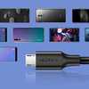 UGREEN USB-Micro USB kábel, QC 3.0, 2.4A, 2m (fekete) - 0. kép