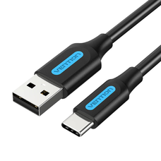 Cable USB 2.0 - USB-C Vention COKBF 5A 1m (fekete)