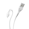 HOCO kábel USB A - Lightning X37 1 m fehér, - 1. kép