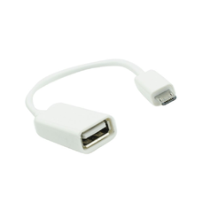 Adapter OTG USB A (női) - Micro USB (férfi) fehér