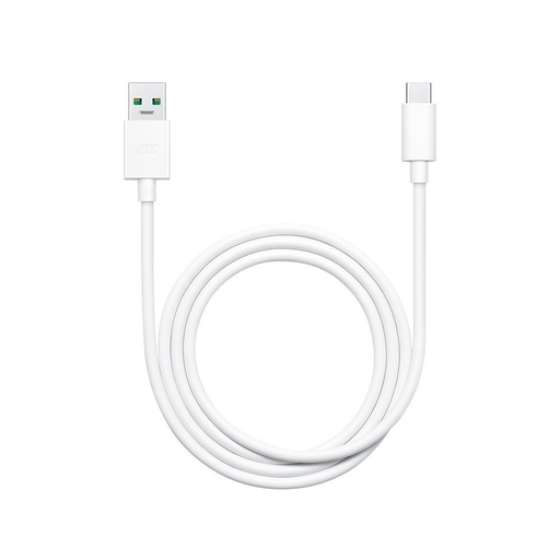 DL129 Realme USB-C Adatkábel Gyors Töltés 65W 1m Fehér (Bulk),