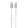 Blavec Cable Raptor fonott - Type C - Type C - PD 60W 3A 2 méter (CRA-CC3WS20) fehér-ezüst - 0. kép