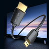 HDMI-D Male to HDMI-A Male Kábel Vention AGIBH 2m, 4K 60Hz (Fekete) - 4. kép