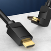 HDMI kábel 2.0 Vention AAQBH 2m, Derékszögű 270°, 4K 60Hz (fekete) - 3. kép