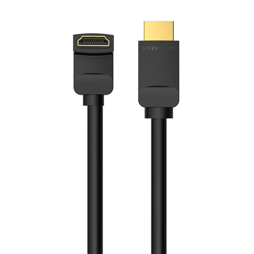 HDMI kábel 2.0 Vention AAQBH 2m, Derékszögű 270°, 4K 60Hz (fekete)