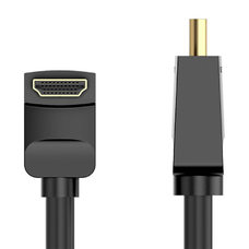 Vention AARBH HDMI kábel 2m, 90° hajlított, 4K 60Hz (fekete)