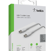 Belkin BOOST CHARGE USB-C - USB-C 2.0 kábel, PVC - 1M - Fehér - 3. kép