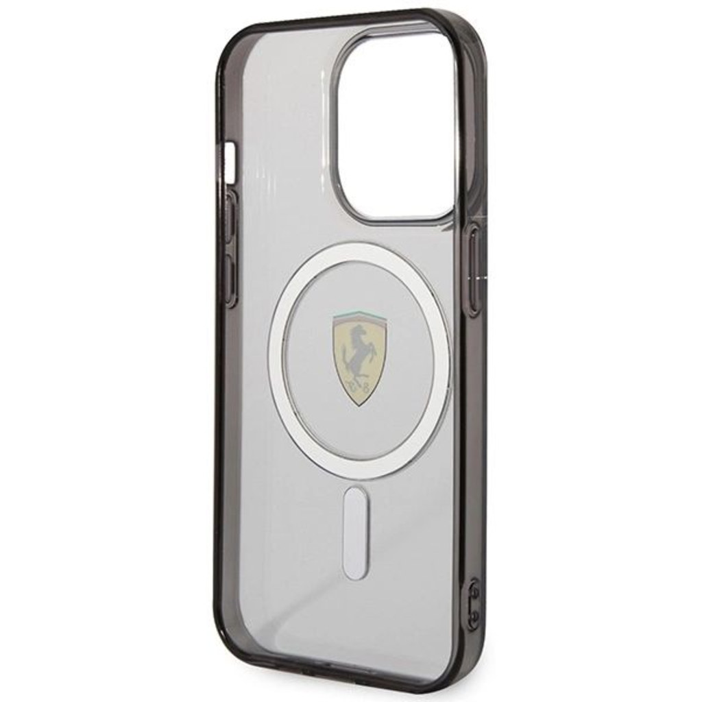 Ferrari FEHMP14LURKT iPhone 14 Pro 6.1" átlátszó keménytok Outline Magsafe tok - 7
