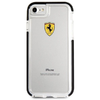 Ferrari Hardcase FEGLHCP7BK iPhone 7/8 SE 2020 / SE 2022 ütésálló átlátszó fekete tok - 1. kép