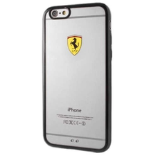 Ferrari Hardcase FEHCP6BK iPhone 6/6S racing shield átlátszó fekete tok