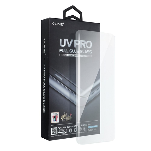 UV PRO Edzett Üveg X-ONE - Samsung Galaxy S20 Ultra számára (tokbarát) üvegfólia