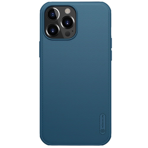 Nillkin Super Frosted Shield megerősített tok iPhone 13 Pro, kék tok Nillkin Super Frosted Shield megerősített tok iPhone 13 Pro, kék tok