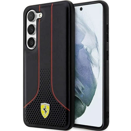 Ferrari FEHCS23MPCSK S23+ S916 fekete/fekete perforált 296 P tok Ferrari FEHCS23MPCSK S23+ S916 fekete/fekete perforált 296 P tok