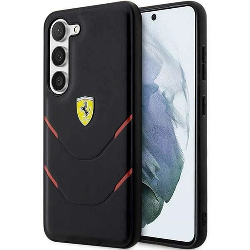 Ferrari FEHCS23SPBAK S23 S911 fekete/fekete kemény tok Hot Stamp Lines tok Ferrari FEHCS23SPBAK S23 S911 fekete/fekete kemény tok Hot Stamp Lines tok