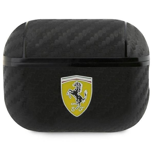 Ferrari FESAP2CABK AirPods Pro 2 tok fekete/fekete On Track PU Carbon