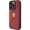 Ferrari Twist Fém Logós tok iPhone 15 Pro - piros - 0. kép