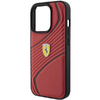 Ferrari Twist Fém Logós tok iPhone 15 Pro - piros - 4. kép