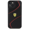 Ferrari Twist Metal Logo tok iPhone 15 Plus - fekete - 1. kép