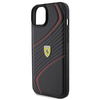 Ferrari Twist Metal Logo tok iPhone 15 Plus - fekete - 4. kép