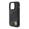 Ferrari Perforated Waves Metal Logo tok iPhone 15 Pro - fekete - 4. kép