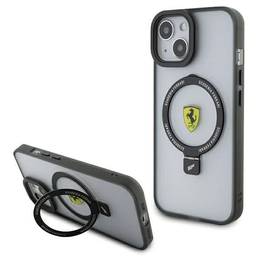 Ferrari Ring Stand 2023 Kollekció MagSafe tok iPhone 15 Plus / 14 Plus - Átlátszó tok