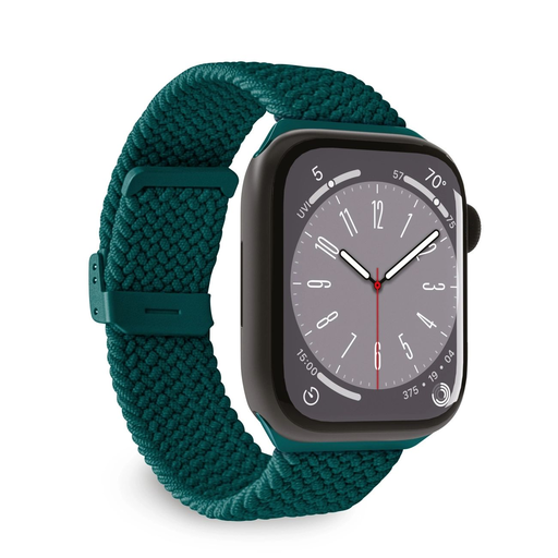 Puro ''LOOP'' rugalmas nejlon óraszíj Apple Watch 38-40-41mm-hez, sötétzöld