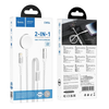 HOCO vezeték nélküli töltő 2 az 1-ben Type C Apple Watch-hoz + Lightning PD QC 3A CW54 1,2 m fehér - 3. kép