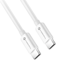 FORCELL F-ENERGY C339 kábel Type C to Type C PD QC4.0 5A 100W 1 m fehér - 1. kép